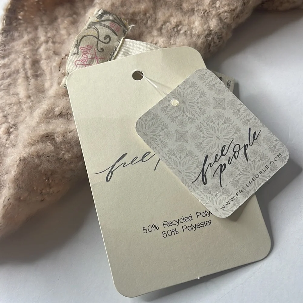 Free People Ripple Recycled Blend Blanket Scarf Barely Grey